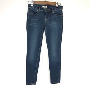 Free People Classic Skinny Blue Jeans Ankle Length in Size 25